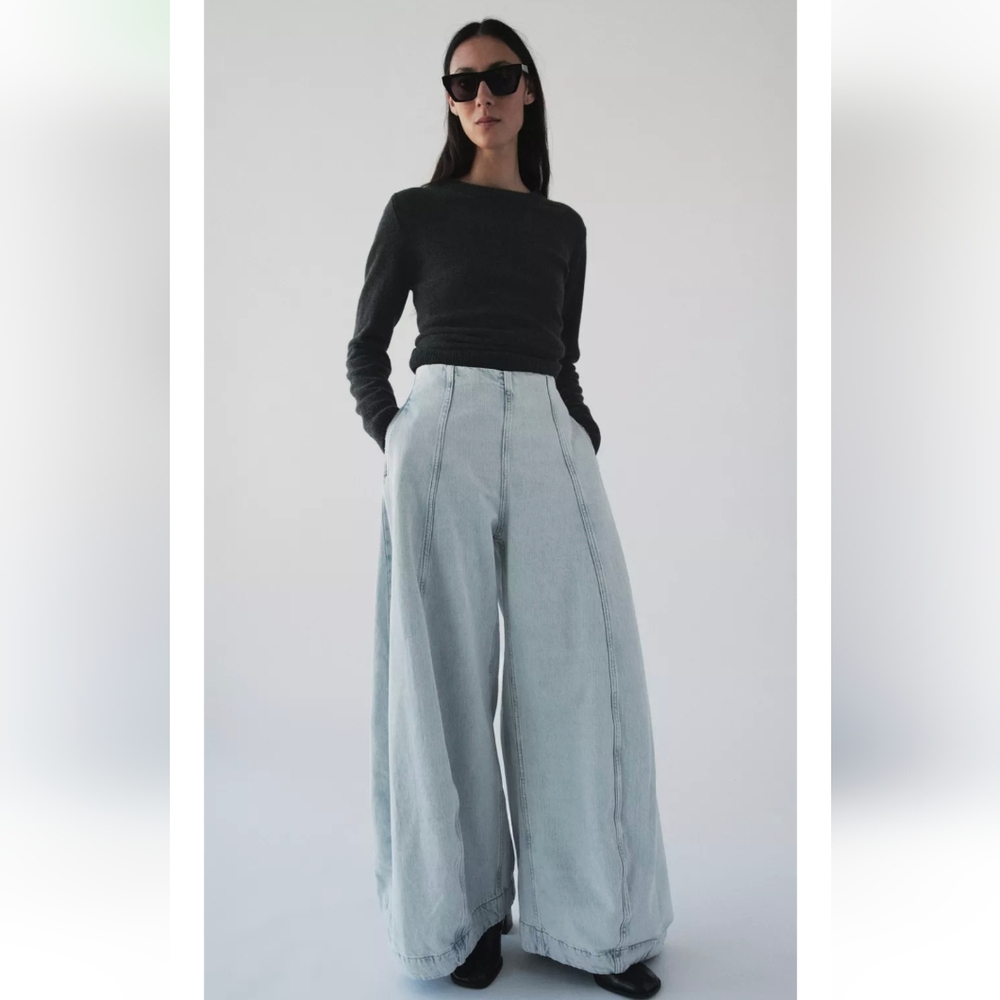ZARA ZW COLLECTION HIGH-WAISTED BALLOON JEANS